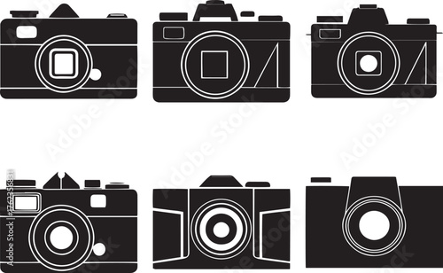 Camera Silhouette Vector Set – Versatile Icons for Creatives