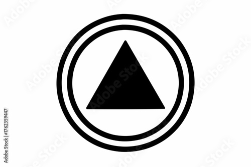 The black gas pump icon's oil drop symbol forms a simple vector sign for travel business design