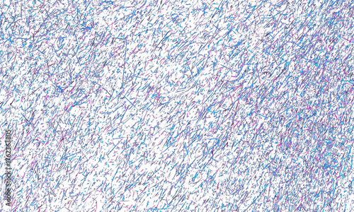 A colorful, abstract painting with a lot of blue and purple