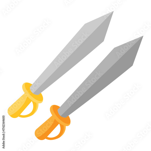 Set of medieval style swords
