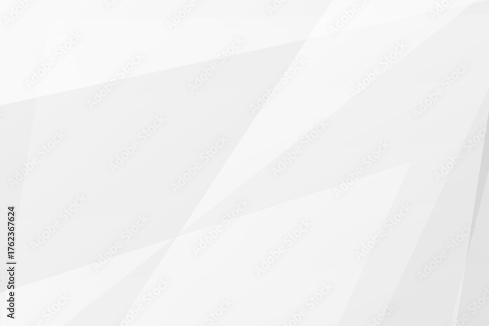 Obraz premium Minimal white and grey geometric background with polygons and gradients, vector EPS 10.