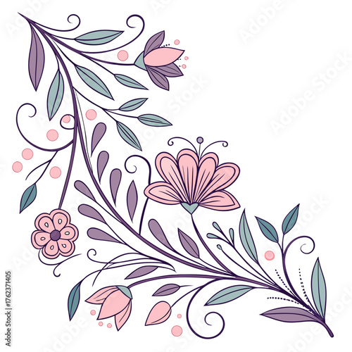 floral background with flowers hunch vector editable graphic resources 