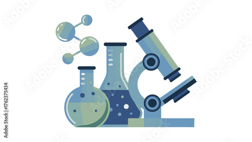 Scientific tools used in laboratory research.