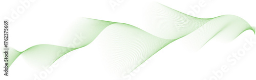 abstract illustration of green colored motion wave lines background