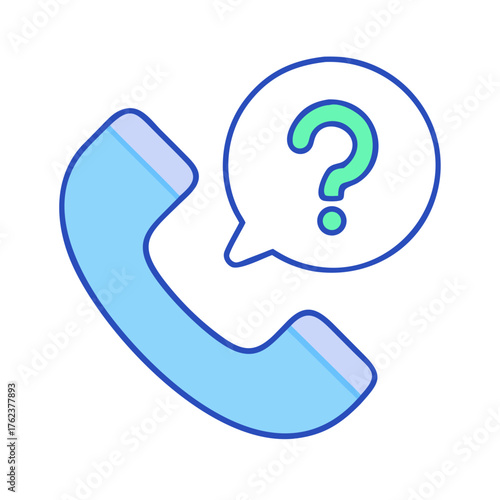 Help and Assistance, Contact Us, Call for Support, Service inquiry icon