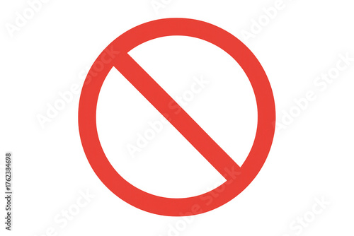 Free Download Red prohibition sign symbol for stopping access, denying entry, banning activity, or cancelling action on a transparent background - GFXLoad