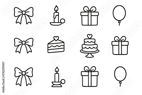 Party elements including gifts, balloons, and cake create a festive atmosphere for celebrations