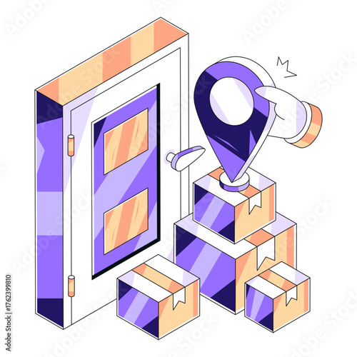 Conceptual design illustration of home delivery