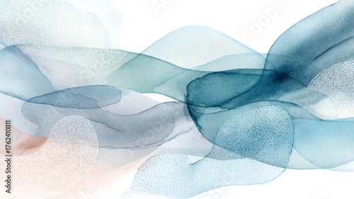 Elegant watercolor brain anatomy illustration in blue tones, perfect vector background for neurology clinics, healthcare websites, and cognitive science presentations.