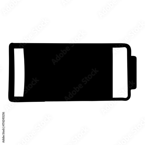 Illustration of four black and white vape pens and cartridges in a simple graphic design style