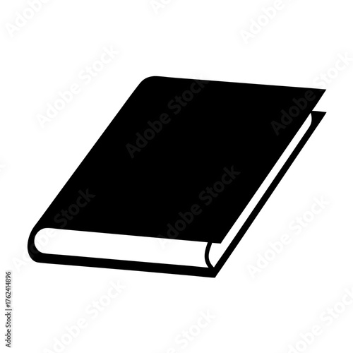 Illustration of a closed book with a dark cover, symbolizing knowledge, literature, and the power of storytelling