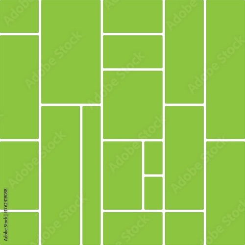 Modern Bento Grid Layout Template . bento box photo frame collage layout. Light mood board mockup horizontal banner. Colorful trendy geometric brick layout collection.