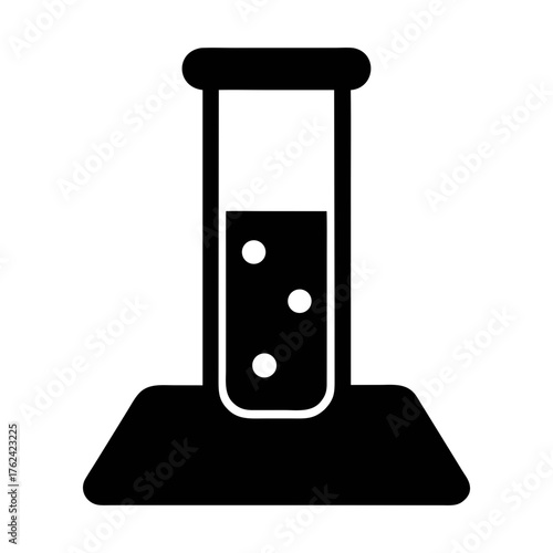 Discover chemistry lab equipment beaker test tube with liquid for science experiments and research