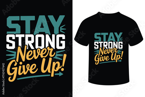 Modern black t shirt design concept for casual fashion apparel illustration