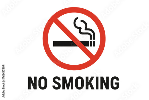 Free Download No smoking sign with a cigarette and smoke crossed out, including no smoking text. Transparent background - GFXLoad