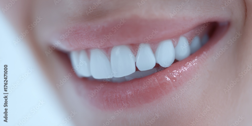 Fototapeta premium Woman with a white smile