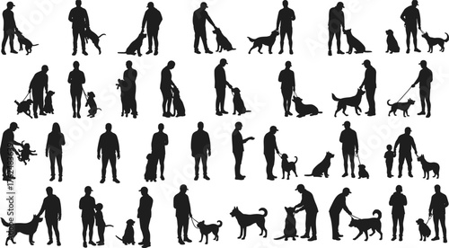 silhouettes of people