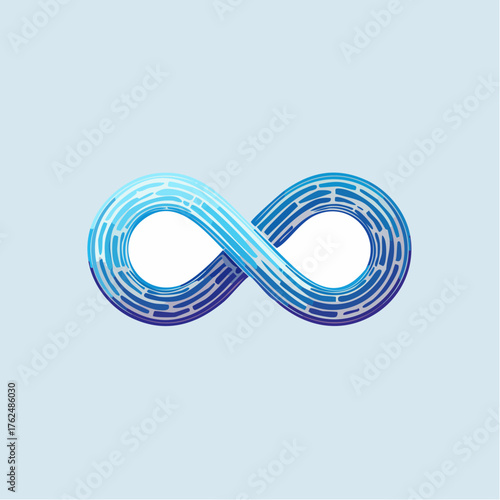 Abstract Infinity Symbol: A Modern Graphic Representation of Endless Possibilities