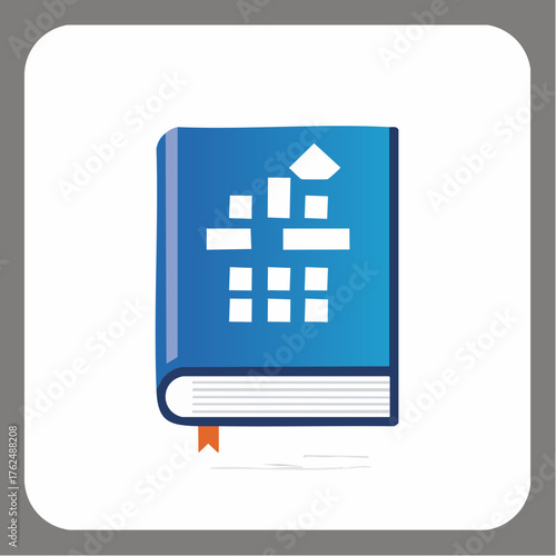 Conceptual illustration depicting a knowledge repository representing architectural data