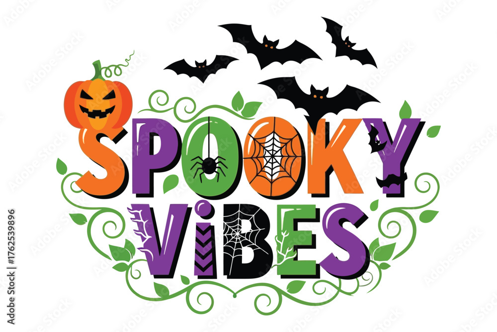 Fototapeta premium Get into the Halloween spirit with this vibrant 