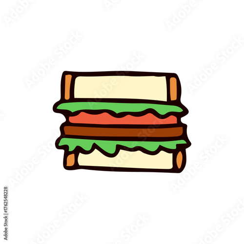 サンドイッチのイラスト