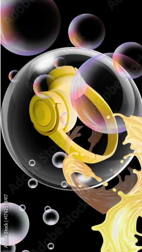 Flow of Energy – Abstract Liquid Bubble Animation