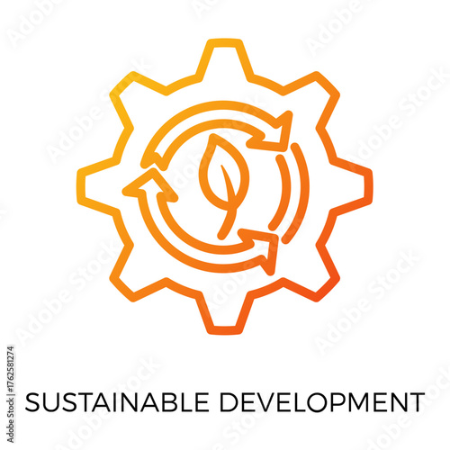 Sustainable Lifestyle Recycling Bin gradiation icon representing sustainable lifestyle recycling bin in sustainable lifestyle and eco-friendly theme