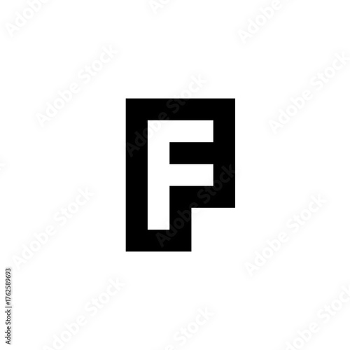 Free Download Minimalist White Letter F Icon - GFXLoad