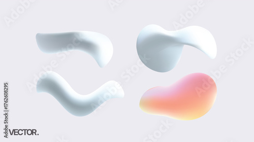 Exploring Abstract Fluid Shapes to Enhance Modern Design and Captivating Illustrations