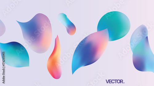 Abstract Fluid Gradient Shapes - Colorful Modern Background for Design and Branding