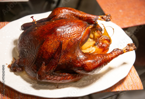Thanksgiving Stuffed Turkey on a Plate