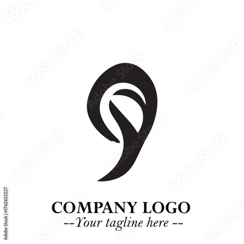 Modern Ear Logo Symbol with Minimalist Line Art Style and Elegant Professional Design
