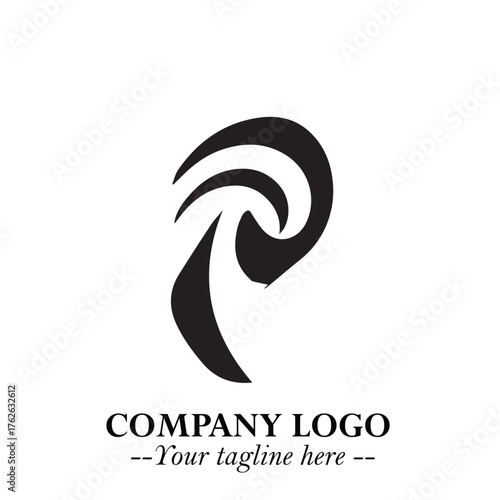 Modern Ear Logo Symbol with Minimalist Line Art Style and Elegant Professional Design
