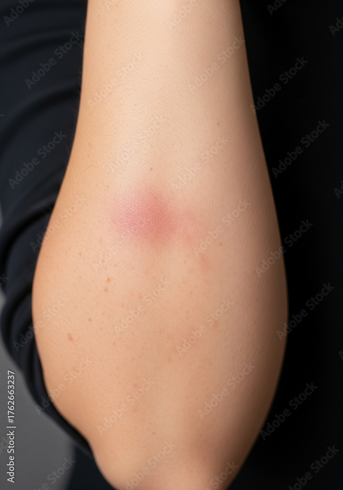 Fototapeta premium Eczema (Atopic Dermatitis) on Inner Elbow