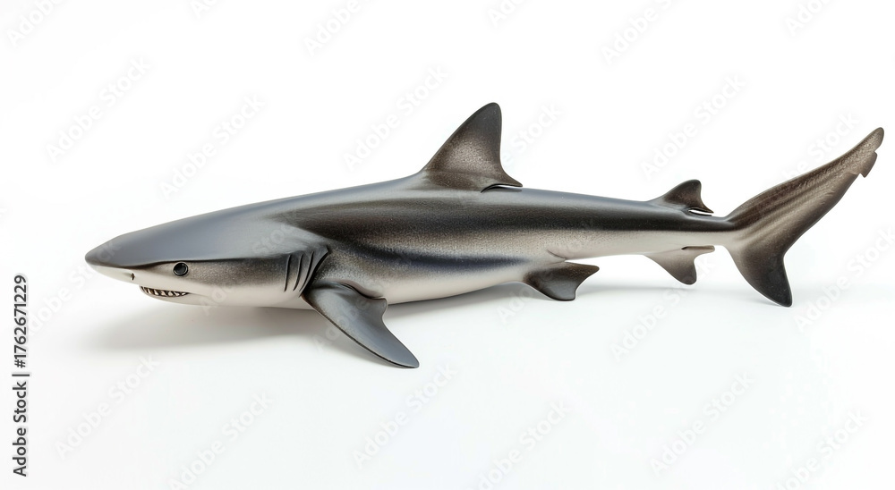 Fototapeta premium Shark isolated on white background