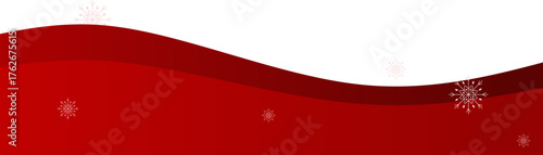 Christmas Wave Footer with Snowflake