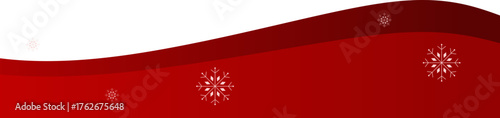 Christmas Wave Footer with Snowflake