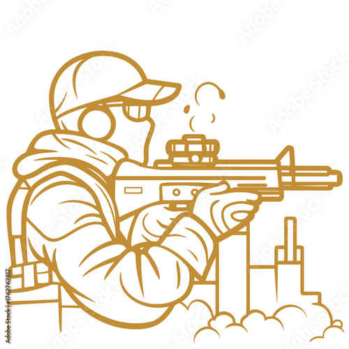 minimal vector illustration of threat response strategies