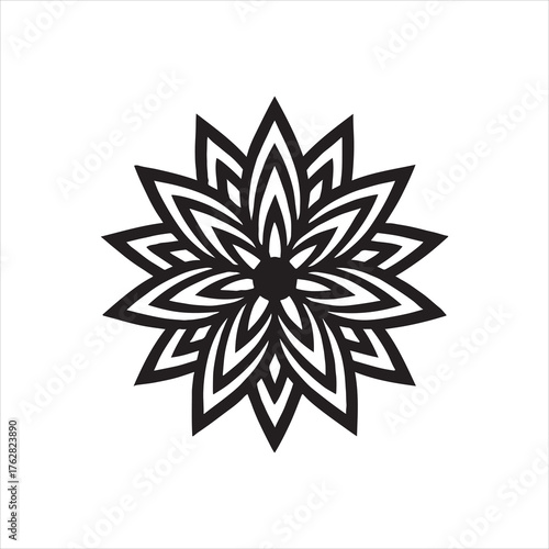 vector illustration of a snowflake