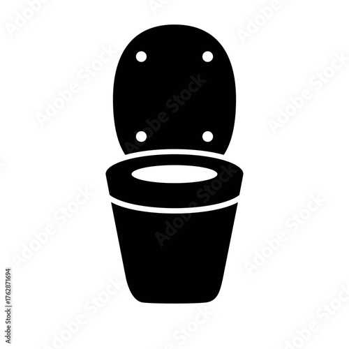 toilet bowl icon vector design template