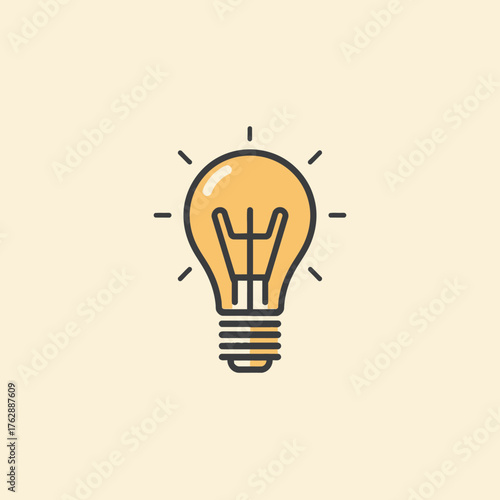 Creative Lightbulb Illustration A Symbol of Ideas, Innovation, and Problem-Solving