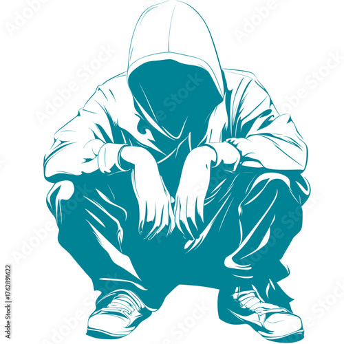 cute hand drawn doodle style vector of hacking attempt detected