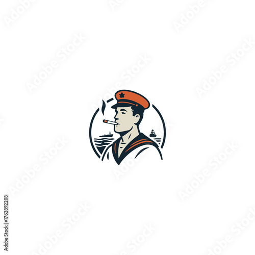 Skipper logo vector design template