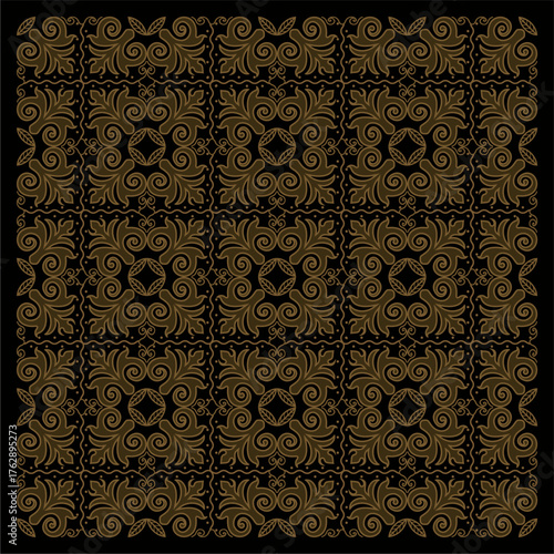 Traditional cloth with beautiful patterns. Modern Indonesian batik motif vector.