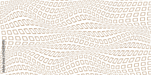 simple brown outline square wave pattern for banner poster background.