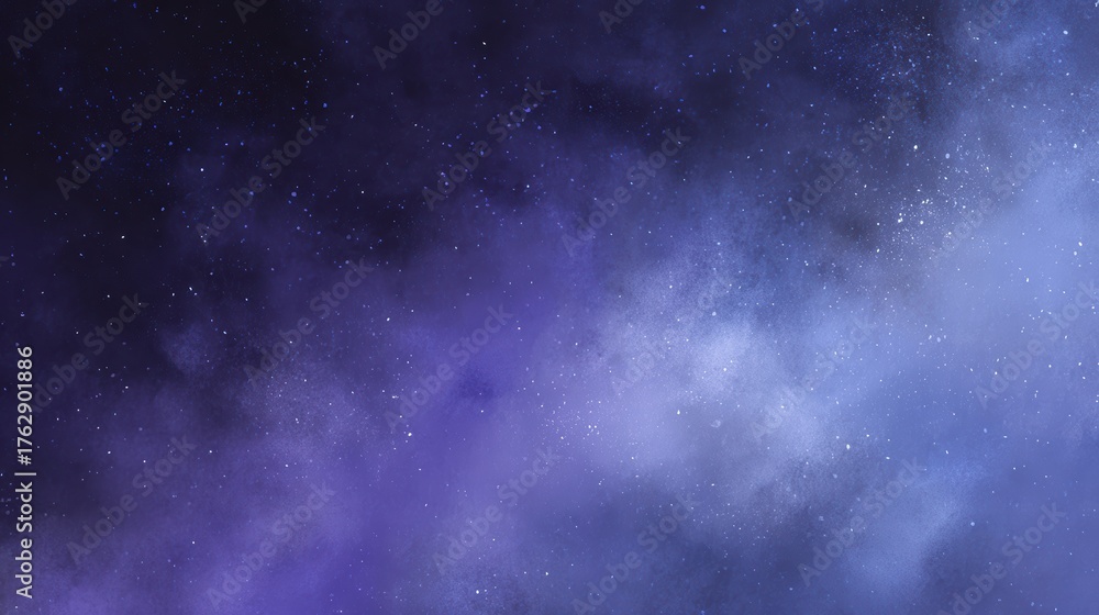 Fototapeta premium A galaxy nebula, outer space, stars, purple and blue, abstract