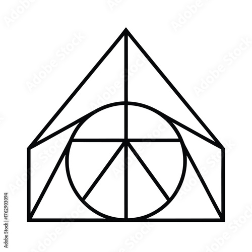 vector illustration of an abstract background vector pyramid triangle icon illustration design symbol