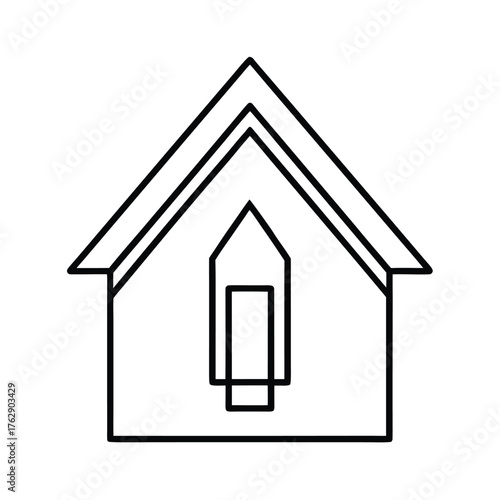house icon vector illustration house home icon symbol building estate vector design icon 