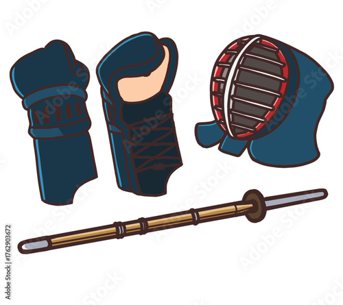 剣道で使う色々な道具 竹刀 面 小手