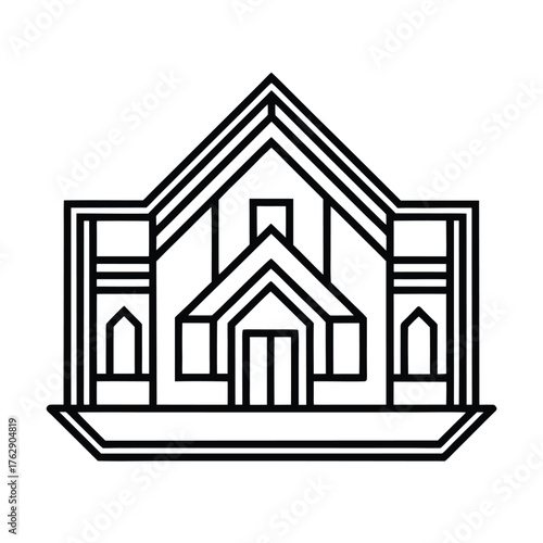 house icon vector construction illustration design symbol icon logo
